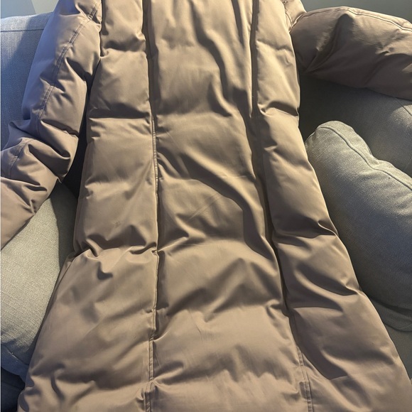 🔥 Soia & Kyo Women's Beige down and fur Puffer Jacket SzM - Picture 4 of 8